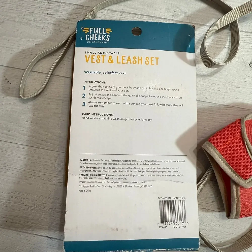 Full Cheeks small animal hamster‎ harness leash